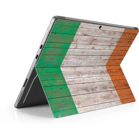 Ireland Flag Dark Wood Surface Pro 8 Skin